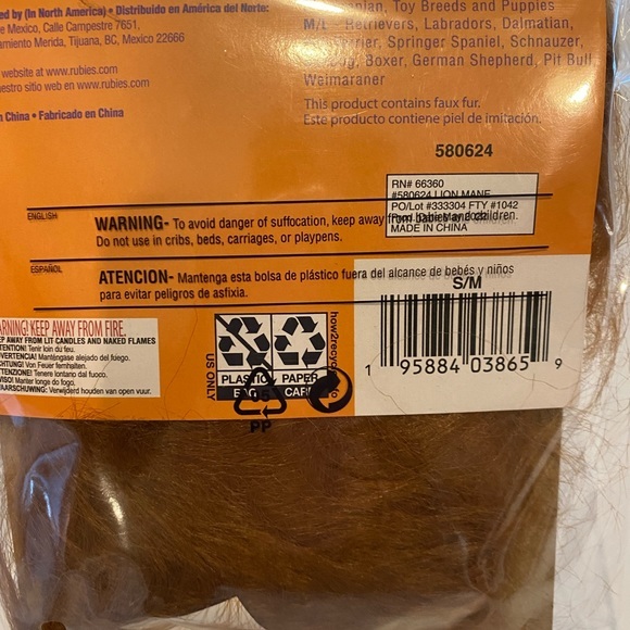 RUBIES PET SHOP BOUTIQUE LIONS MANE COSTUME SIZE SMALL / MEDIUM BRAND NEW - Picture 4 of 4
